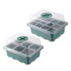 Breathable 6 12 Cells Cultivation Tray Garden Nursery Seedling Grow Box Planting Starter Trays