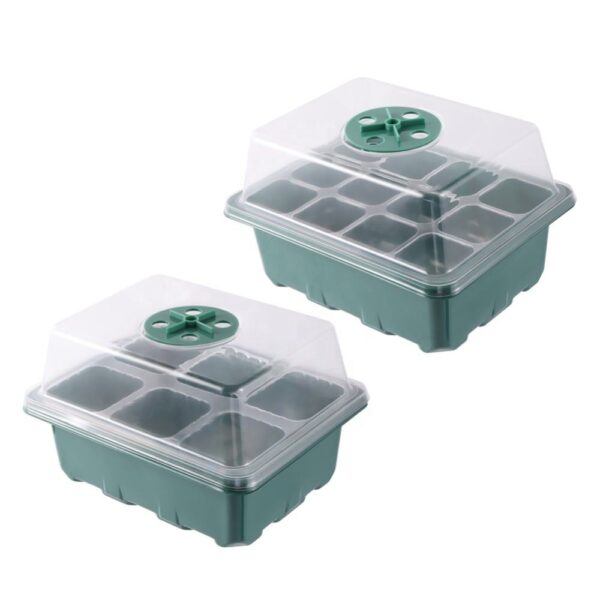 Breathable 6 12 Cells Cultivation Tray Garden Nursery Seedling Grow Box Planting Starter Trays