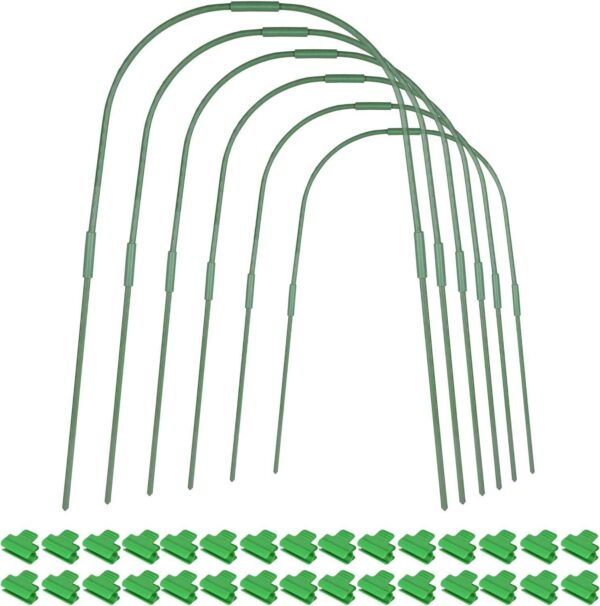 Gardening Plant Support DIY Greenhouse Vegetable Planting Arch Tunnel Pole Bend Pipe Frame Splicing Warm Plastic