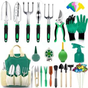 40 Pcs Succulent Gardening Tool Kit Heavy Duty Stainless Steel Gardening Gifts Pink Garden Tool Set for Women