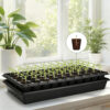 Durable 128 Cells 105 Holes Seed Planting Plastic PET Nursery Trays Reusable Hydroponic Plant Growing Trays