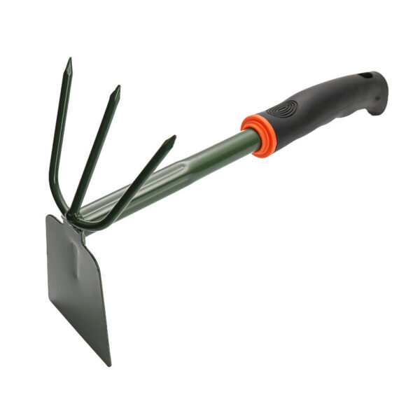 Outdoor Garden Tool Flower Rake PP Handle Three Tooth Rake Dual-use Small Garden Hoe Shovel