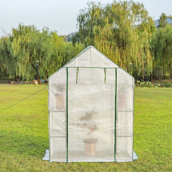 Portable Small Mini Garden Tunnel Green House Plastic Film Home PC Vintage Polytunnel Greenhouse Kits Backyard Greenhouse
