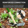 Wooden Handle 2 Prong Carbon Steel Forged Garden Hoe Fork