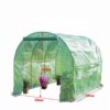 Tunnel Greenhouse Reinforced Plastic Film Cover Steel Frame UV Protection Eco-Friendly Easily Assembled Waterproof Vegetable