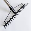 Heavy Duty Versatile Gardening Rake with Stainless Steel Handle Steel Tines for Loosening Soil Gathering Leaf Leveling Lawn