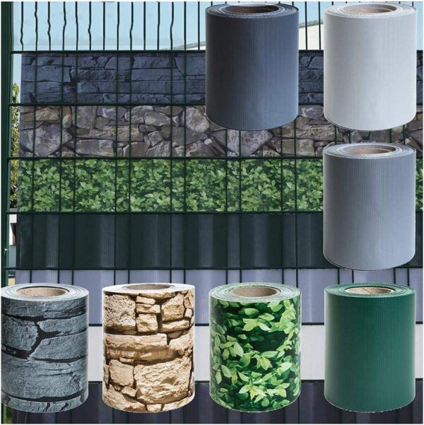 450gsm 650gsm 19cm X 35m Zaun Sichtschutzstreifen Garden Privacy Pvc Strip Tarpaulin Screen Fence Roll