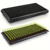 Seed Starter Trays Tray Kits with Dome 72 Cells Plug Trays and 1020 Tray No Holes with 100 Pcs Tags Seed Starter Kit for Nursery Germination Plant Propagation Gardening Greenhouse