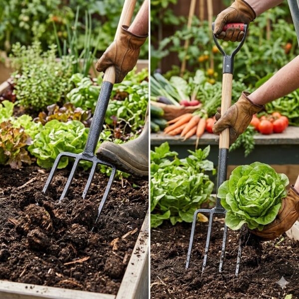 High Quality Garden Supplies Handled Garden Shovel Spade and Hand Digging Tools Fork