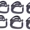 Greenhouse Shade Cloth Hooks Black Alloy Plastic Clips for Sunshade Net and Curtain Wire