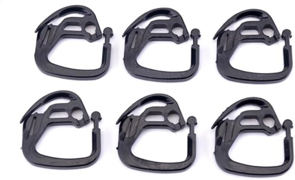Greenhouse Shade Cloth Hooks Black Alloy Plastic Clips for Sunshade Net and Curtain Wire