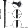 Plastic Edging Nails, Spiral Landscape Fabric Edging Anchoring Stakes Nylon Landscaping Anchoring Spikes Garden Lawn Yard Spikes for Weed Barrier, Paver Edging, Artificial