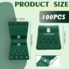Green Butterfly Garden Clamps, Reusable Greenhouse Shade Cloth Fix Clamp for Garden or Outdoor Agricultural Netting Fabric Accessories
