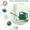 2 Gallon Watering Can, Garden Watering Can Outdoor, Plant Water Can with Removable Long Spout and Stainless Steel Sprinkler Head, Large Plastic Outdoor Watering Cans for Gardening Flower Plants