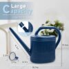 2 Gallon Watering Can, Outdoor Watering Can for Plants, Garden Water Can with Removable Long Spout and Stainless Steel Sprinkler Head, Large Water Can for Greenhouse