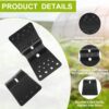 Green Butterfly Garden Clamps, Reusable Greenhouse Shade Cloth Fix Clamp for Garden or Outdoor Agricultural Netting Fabric Accessories