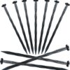 Plastic Edging Nails, Spiral Landscape Fabric Edging Anchoring Stakes Nylon Landscaping Anchoring Spikes Garden Lawn Yard Spikes for Weed Barrier, Paver Edging, Artificial
