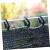 Greenhouse Shade Cloth Hooks Black Alloy Plastic Clips for Sunshade Net and Curtain Wire