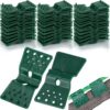 Green Butterfly Garden Clamps, Reusable Greenhouse Shade Cloth Fix Clamp for Garden or Outdoor Agricultural Netting Fabric Accessories
