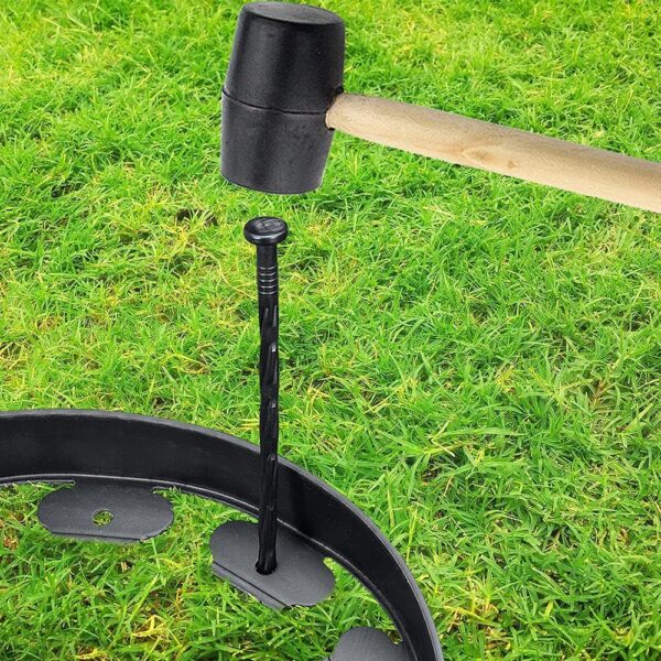 Plastic Edging Nails, Spiral Landscape Fabric Edging Anchoring Stakes Nylon Landscaping Anchoring Spikes Garden Lawn Yard Spikes for Weed Barrier, Paver Edging, Artificial