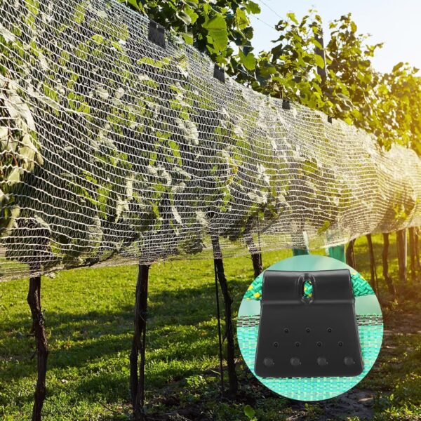 Green Butterfly Garden Clamps, Reusable Greenhouse Shade Cloth Fix Clamp for Garden or Outdoor Agricultural Netting Fabric Accessories