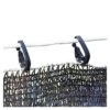 Greenhouse Shade Cloth Hooks Black Alloy Plastic Clips for Sunshade Net and Curtain Wire