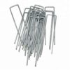 Garden Stakes Ground U Shaped Landscape Pins to Secure Lawn Fabrics Weed Barrier Covers Ground Cover and Landscaping