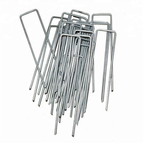 Garden Stakes Ground U Shaped Landscape Pins to Secure Lawn Fabrics Weed Barrier Covers Ground Cover and Landscaping