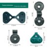 Special Plastic Fastener for Sunshade Net for Fastening in Vegetable Greenhouses Versatile Sunshade Net Fixing Clip