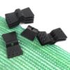 Green Butterfly Garden Clamps, Reusable Greenhouse Shade Cloth Fix Clamp for Garden or Outdoor Agricultural Netting Fabric Accessories