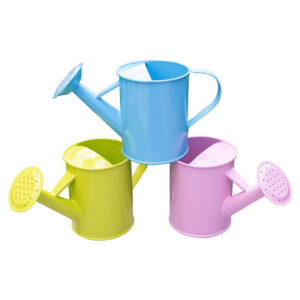 1.2 Liter Eco-Friendly Galvanized Steel Watering Can with Anti-rust Powder Coating for Indoor/Outdoor Use Kids Planting