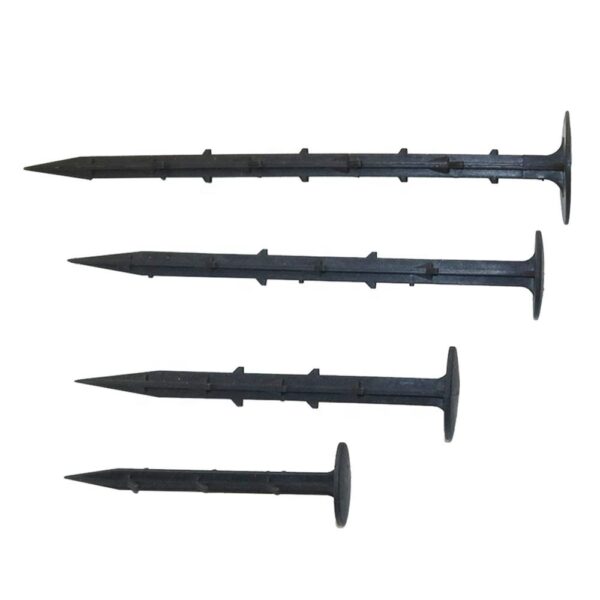 Durable Reusable HDPE Material Ground Nails  for Garden Landscape Lawn Edging