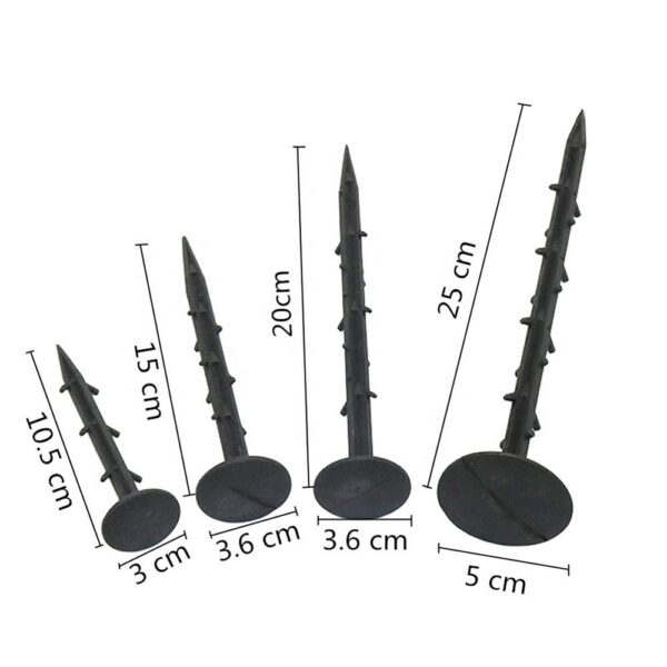 Durable Reusable HDPE Material Ground Nails  for Garden Landscape Lawn Edging