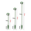 Plant Support Stakes with Movable Clips,  Green Garden Stakes for Potted Plants Indoor Outdoor, Orchid Tomato Rose Single Stem Support, Sturdy & Reusable