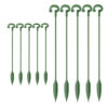 Plant Support Stakes with Movable Clips,  Green Garden Stakes for Potted Plants Indoor Outdoor, Orchid Tomato Rose Single Stem Support, Sturdy & Reusable