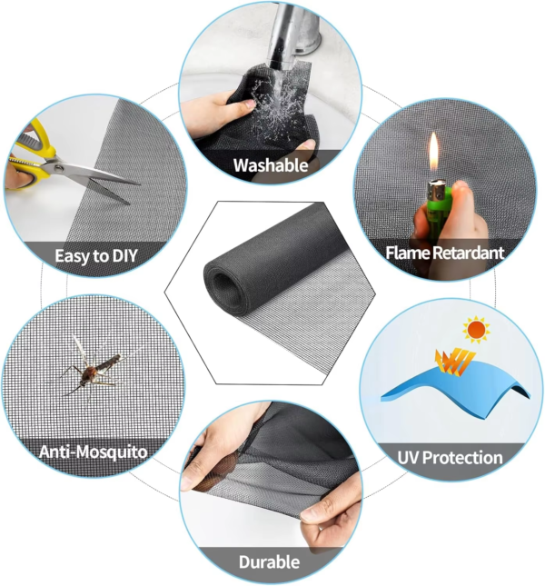 H516cb26f014742339278f5bb016b8853b PVC Coated Fiberglass Window Mosquito Mesh Screen